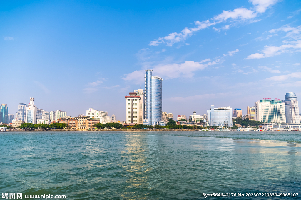 厦门城市建筑背景