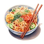 拉面插画 