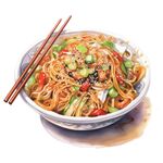 拉面插画 