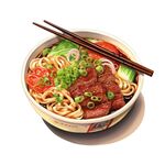拉面插画 