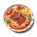 拉面插画