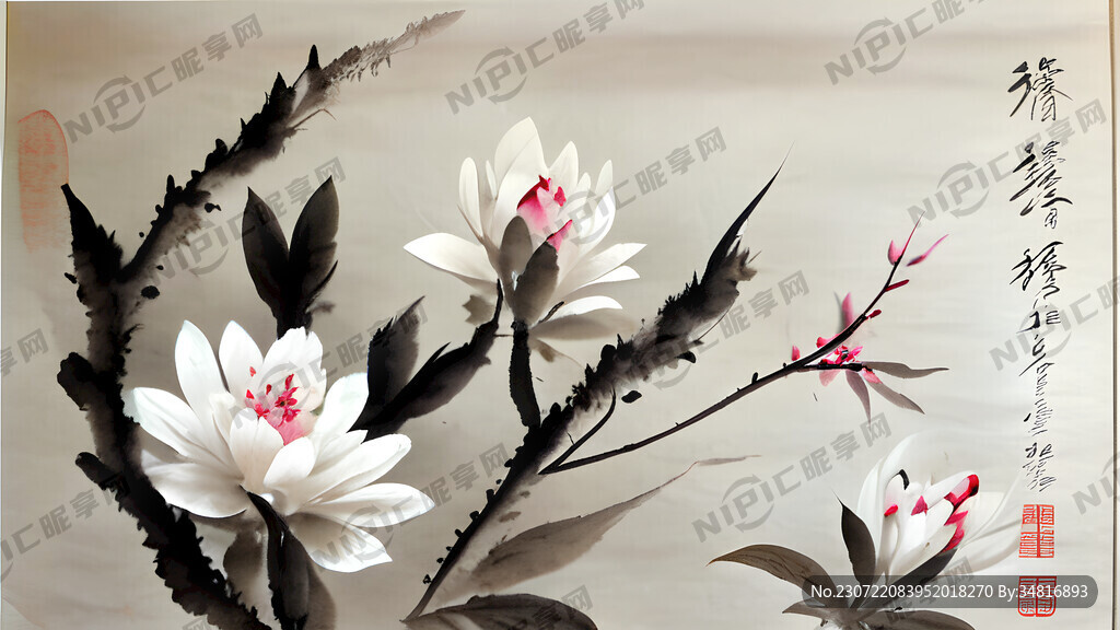 书画收藏 名家真迹 写意花鸟