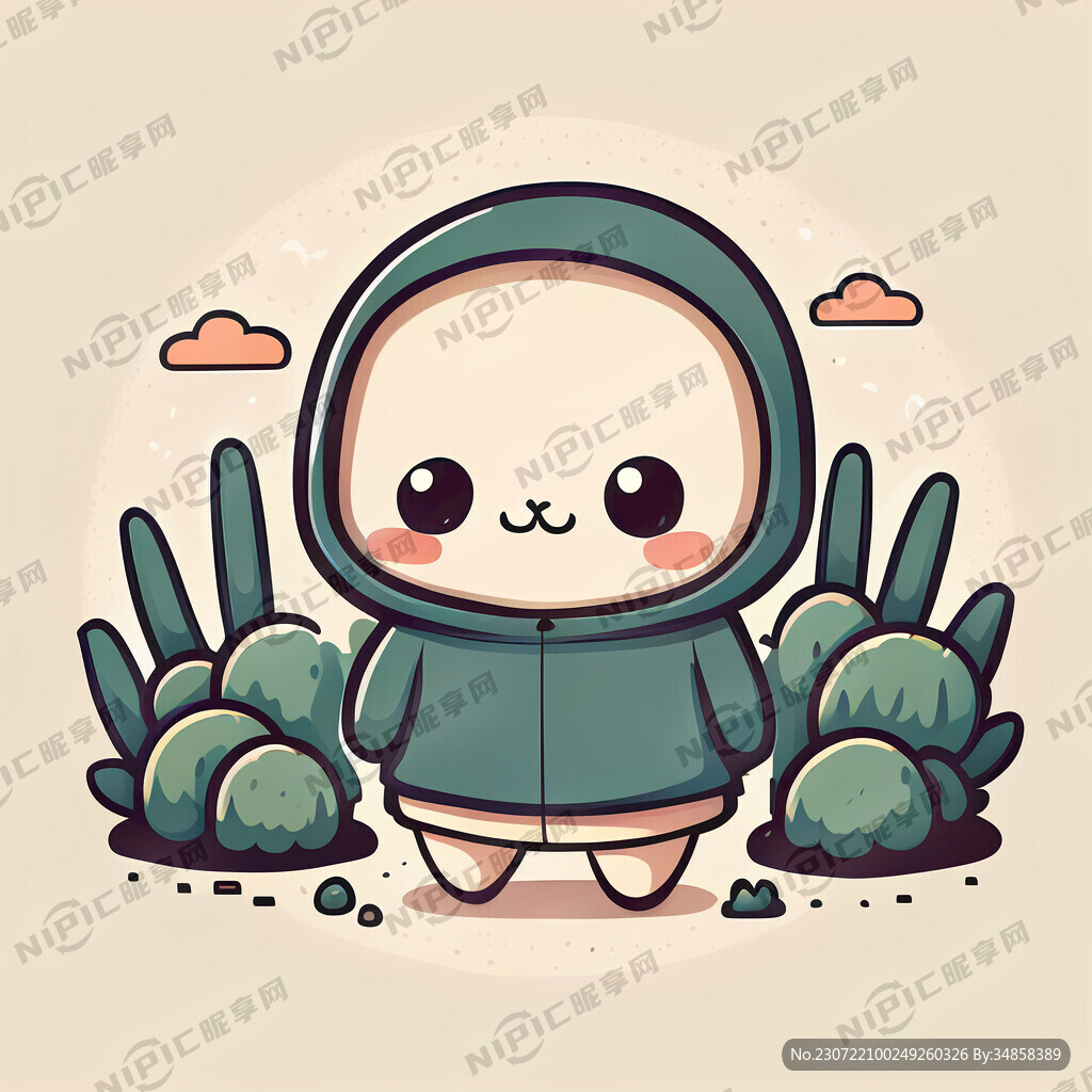 卡哇伊简笔卡通图小清新风格