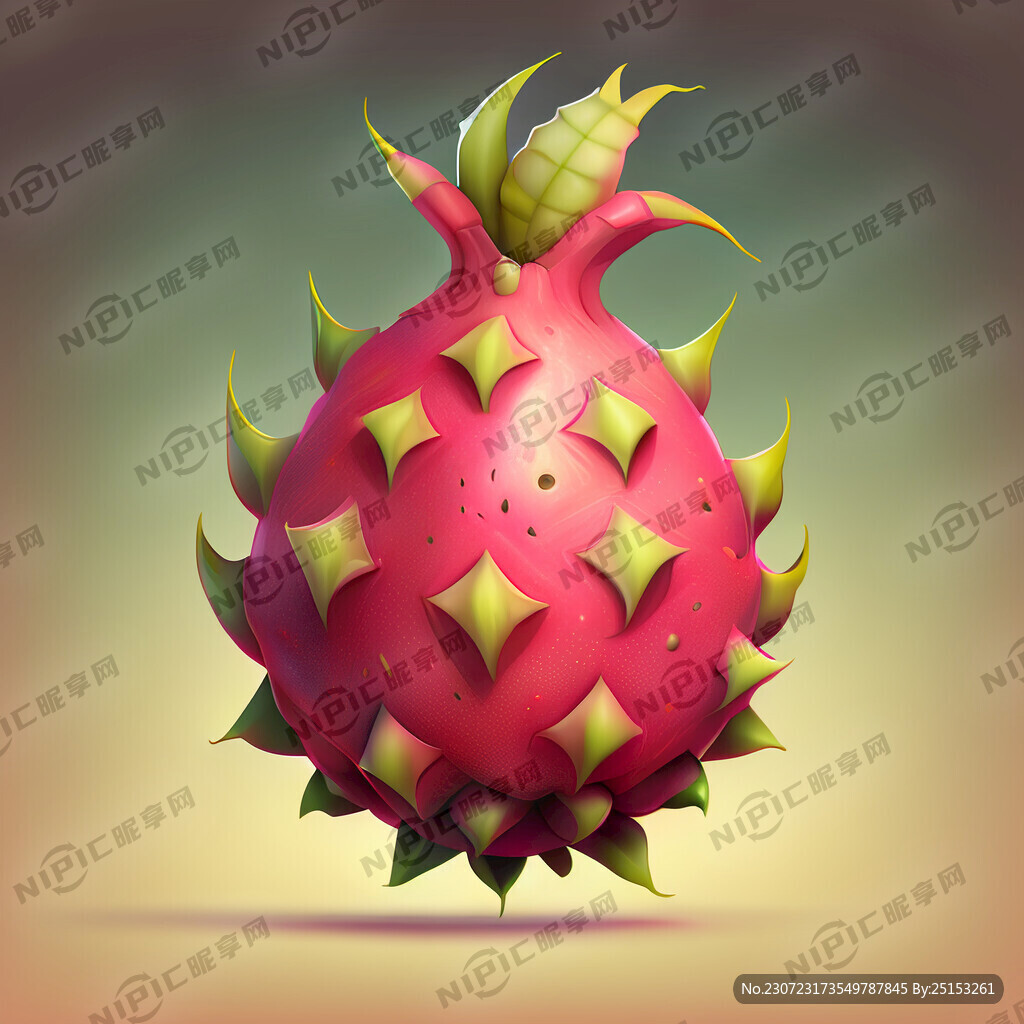 火龙果卡通画