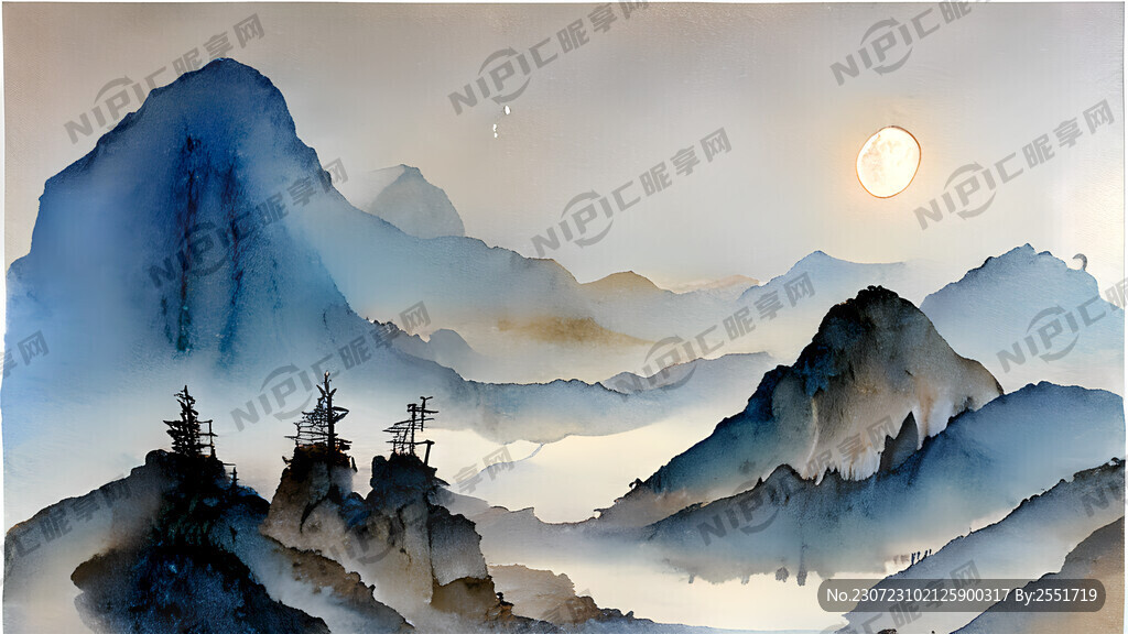 星空 山水 中国风