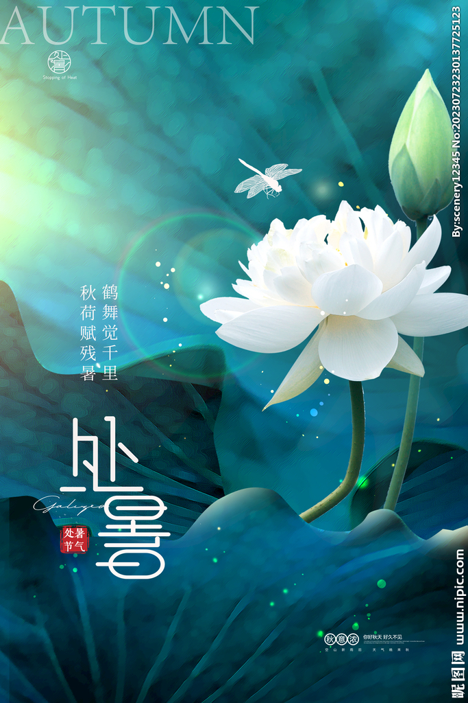 处暑海报