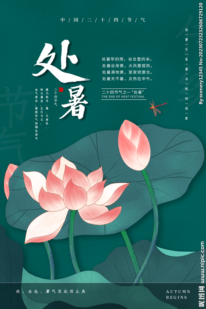 处暑海报