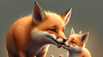 一只狐狸要吃一只小猪