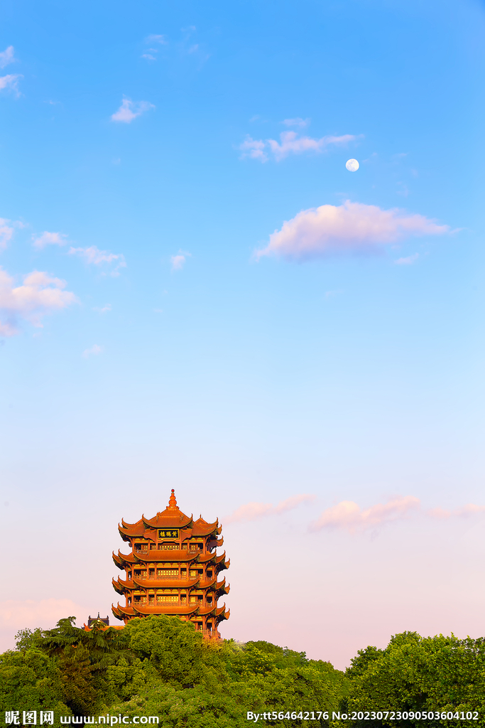 湖北黄鹤楼证件照