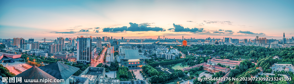 武汉城市风光全景