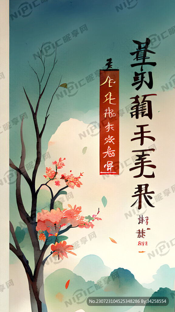 处暑节气插画