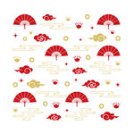 扇子 祥云