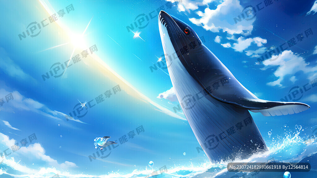 鲸鱼撞水星 泡泡 梦幻 科幻