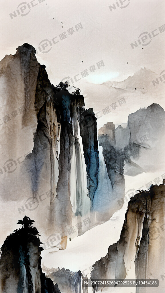 中国风 中国画 山水 写意