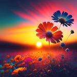 太阳花，花色多，颜色艳丽，电商图片