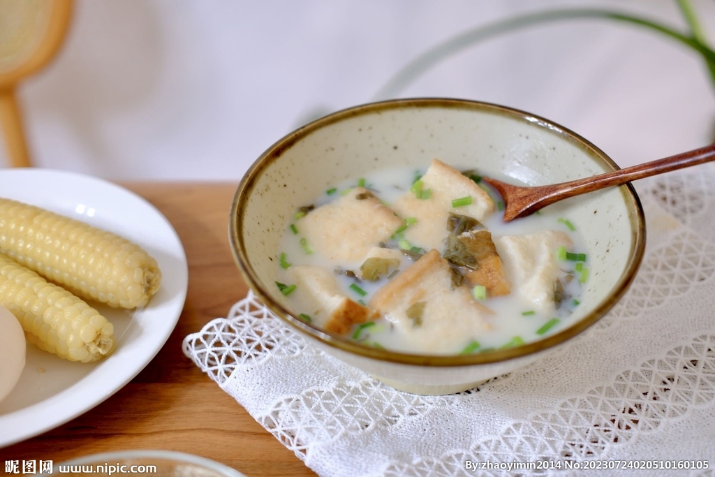 豆浆泡油条