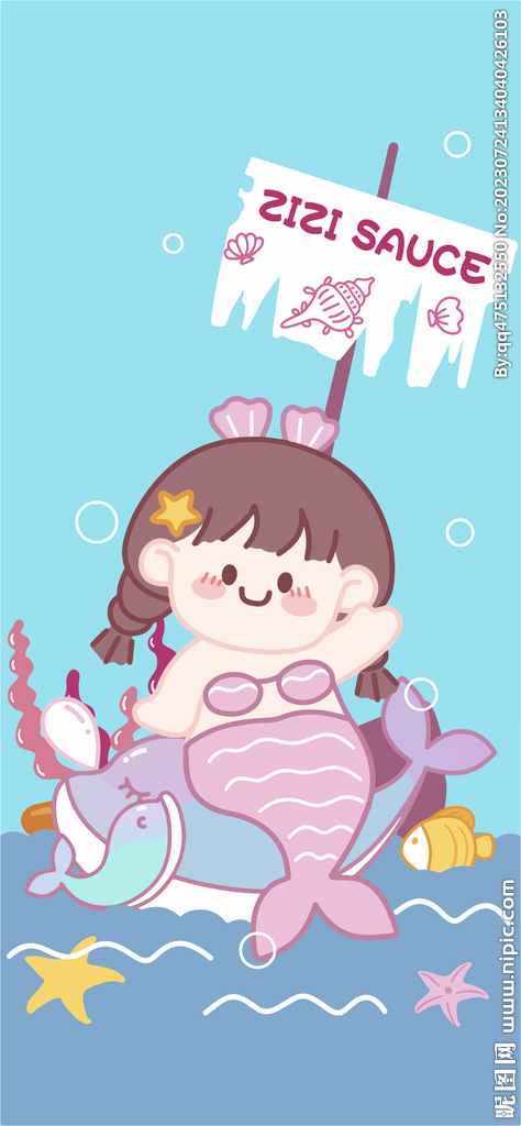 人鱼壁纸女孩