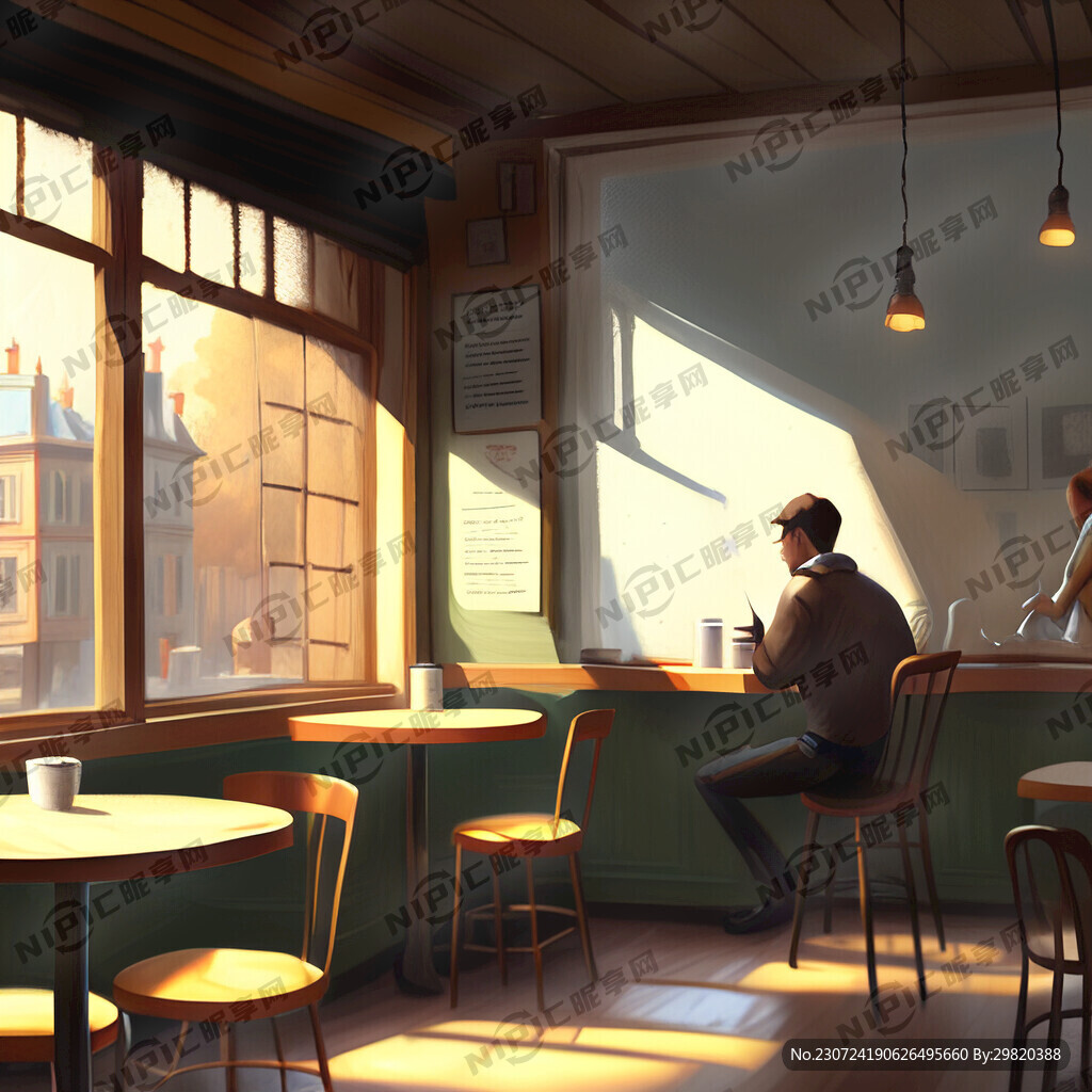 咖啡馆可以在里面画画