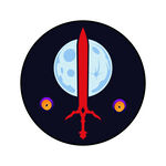 怪异风格剑与魔法logo