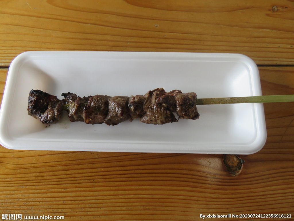 牛肉烤串美食