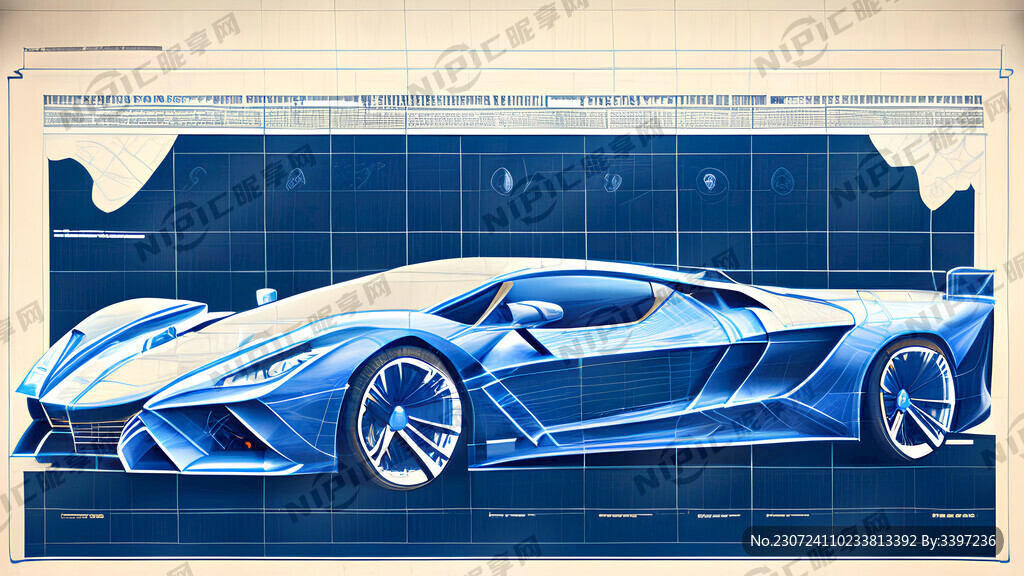 限量款跑车设计蓝图