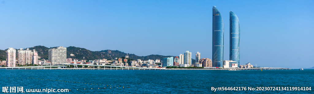 厦门环岛路海岸天际线