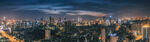武汉黄昏城市夜景