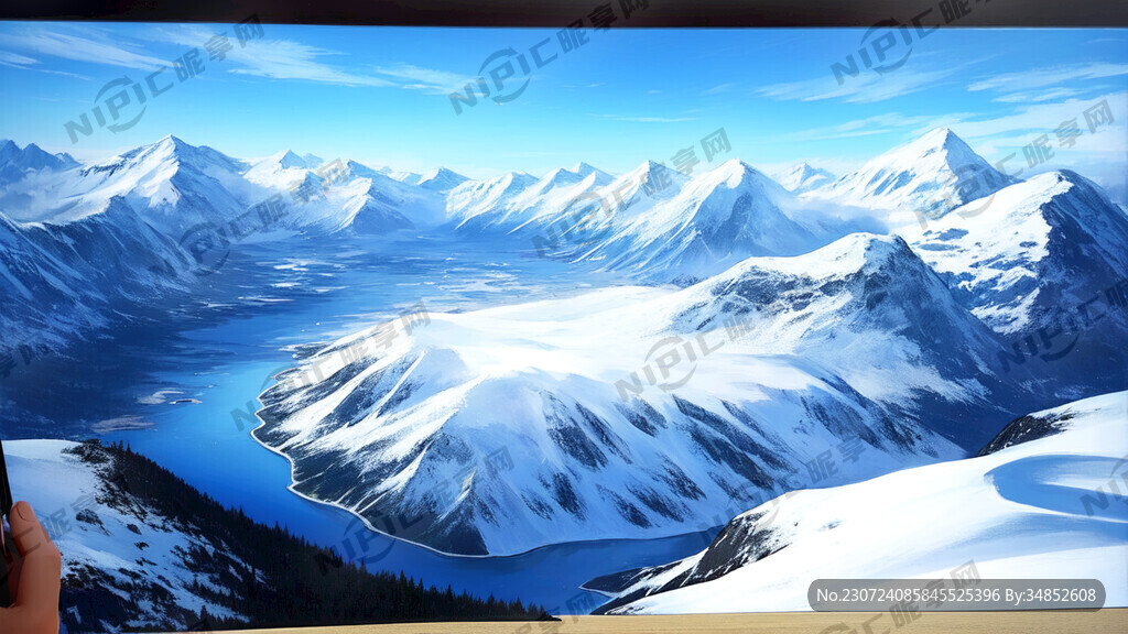雪山上看风景