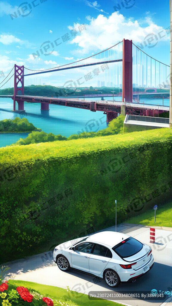 玩具的世界 桥 汽车 天空