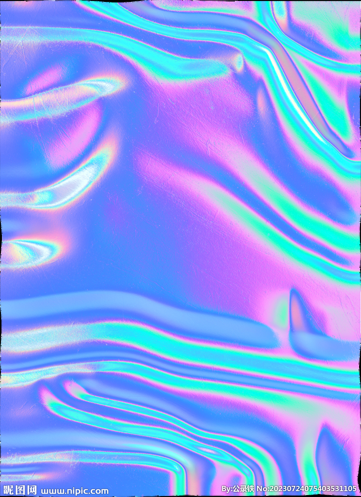 彩色液态流动波浪线条纹理图片