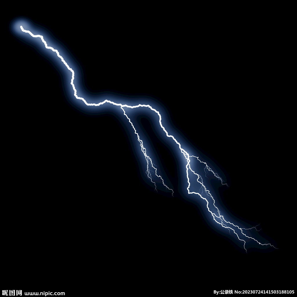 线状惊雷闪电