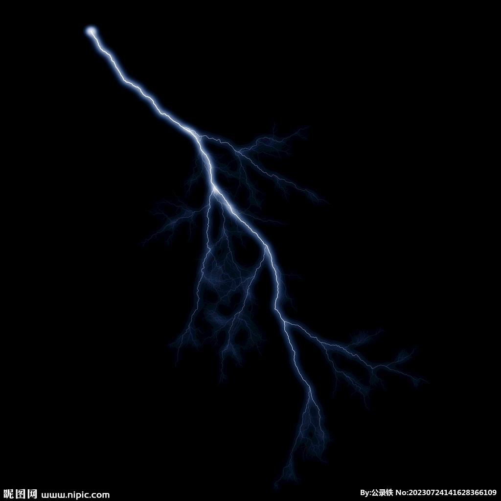 线状惊雷闪电