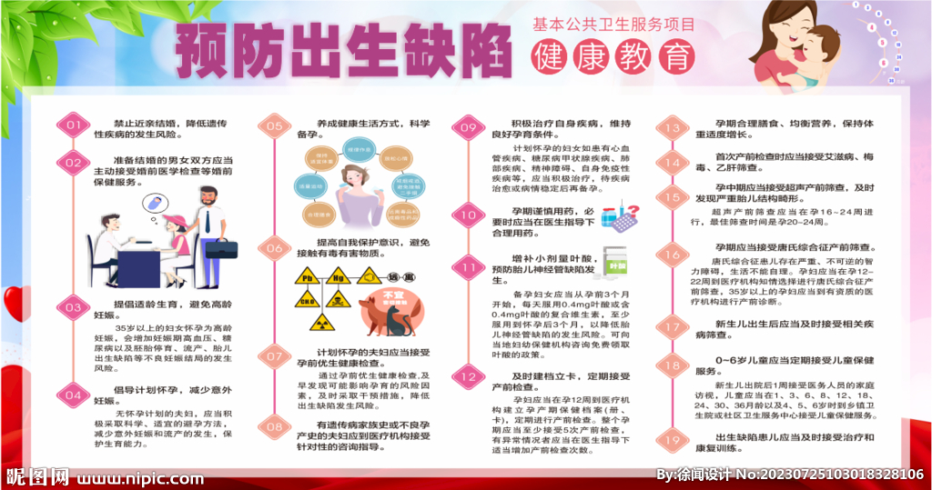 出生缺陷宣传栏