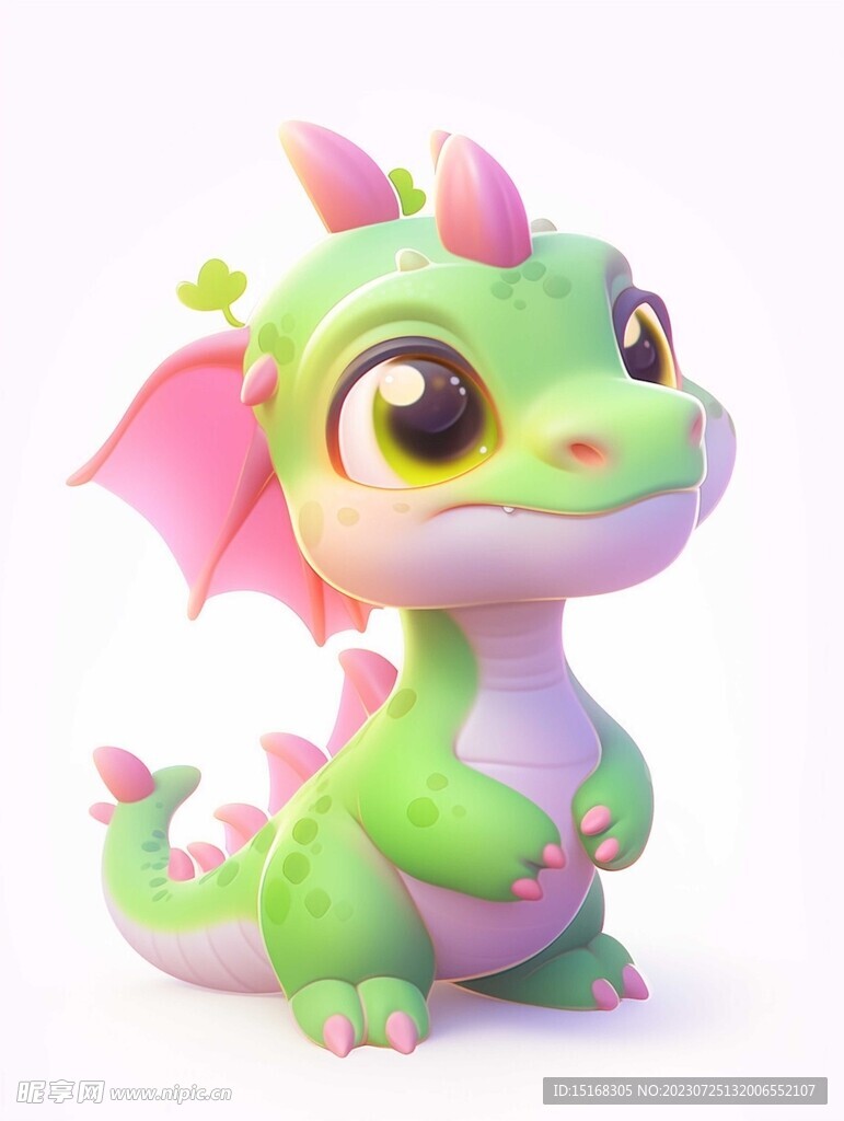 3D可爱立体龙形象