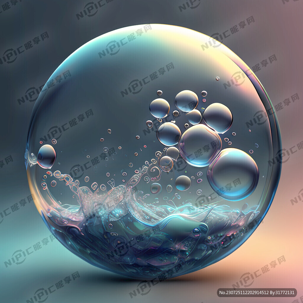 AI创作图水泡泡nipic.com-昵图网