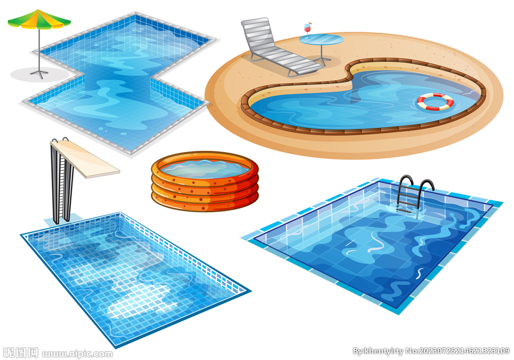 卡通游泳池