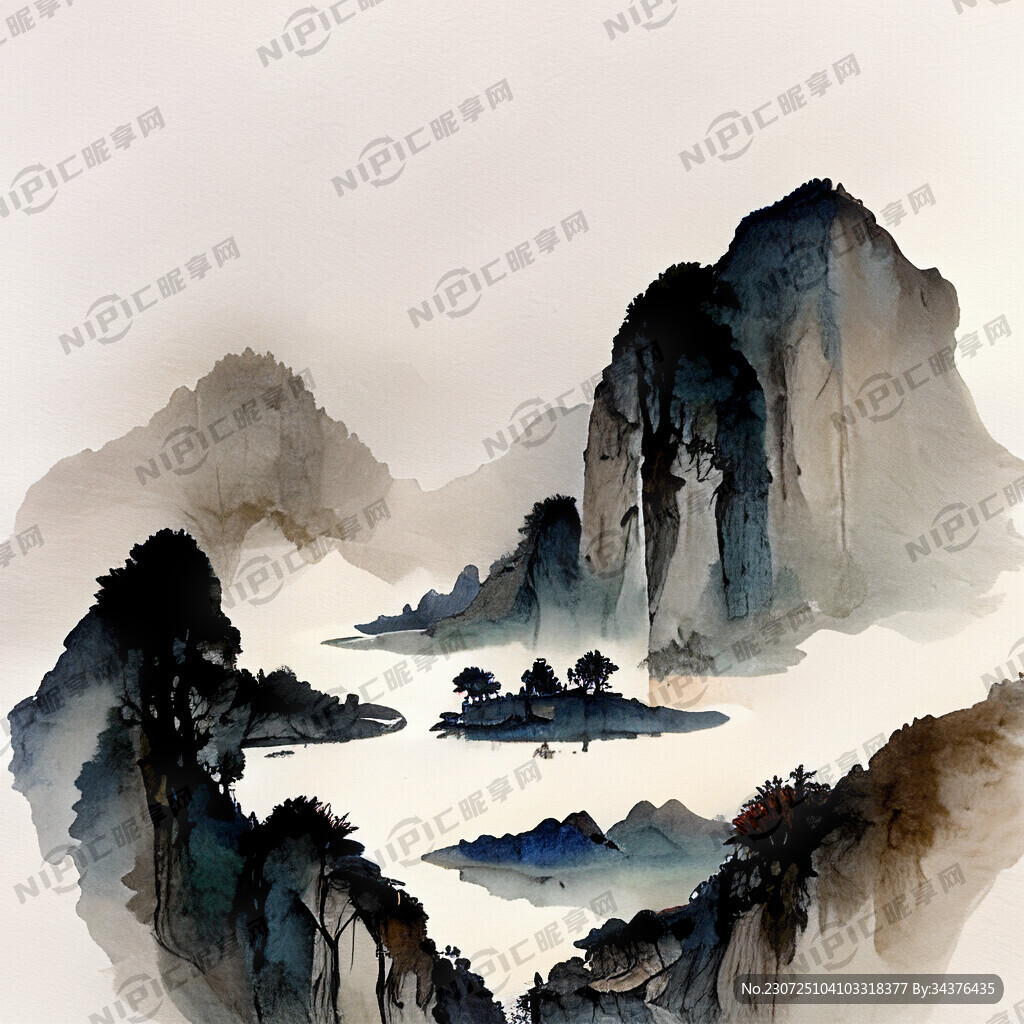 品茶图 中国风