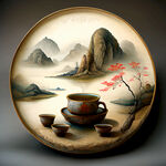 中国传统制茶图