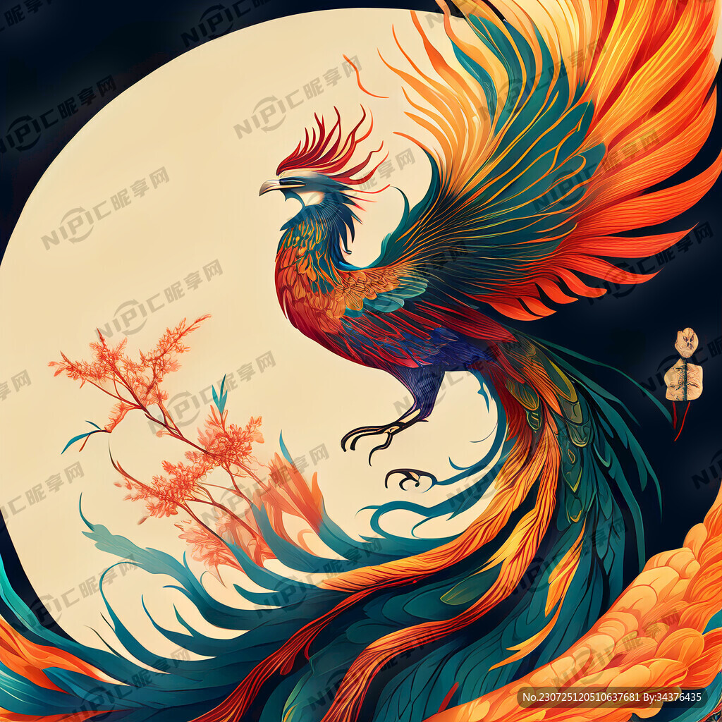 凤凰插画