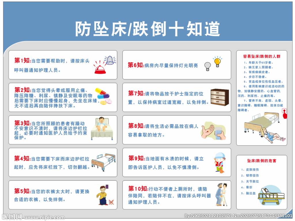 防坠床跌倒十知道