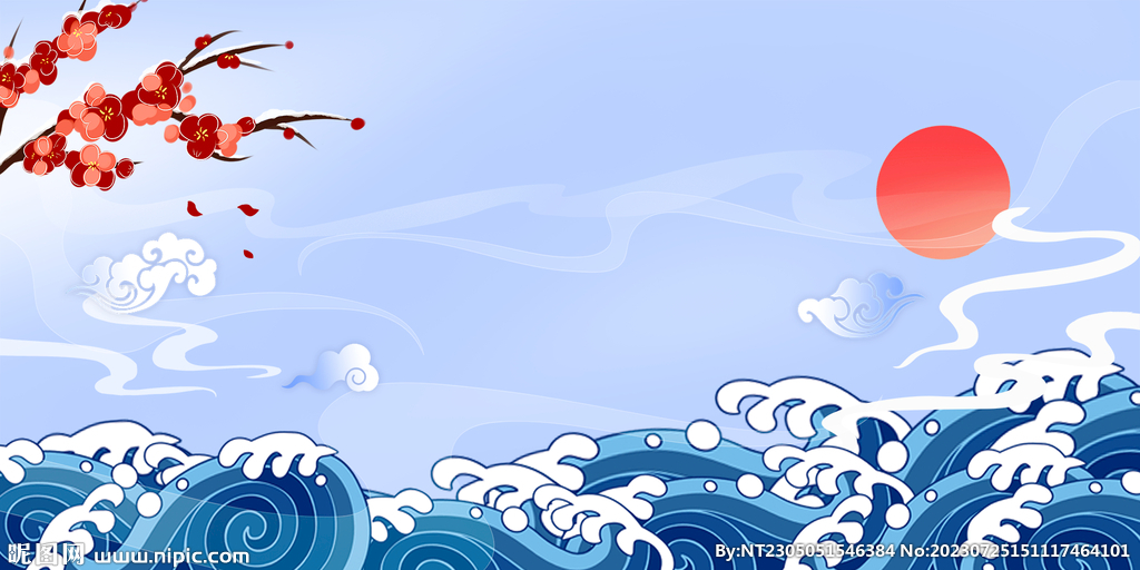 海浪背景
