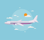 扁平化旅游插画 
