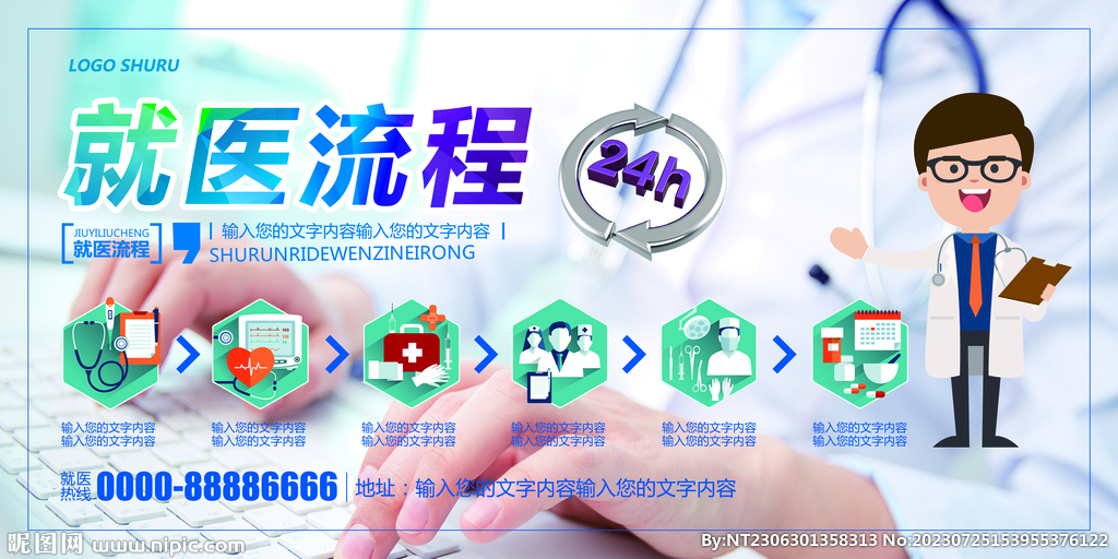 就医流程海报