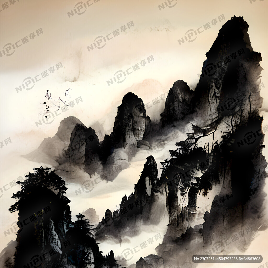 水墨纹玉石纹理