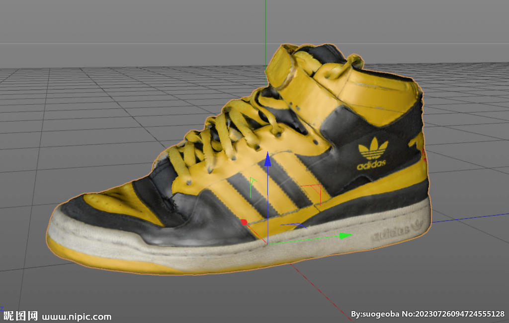 C4D模型 鞋子 