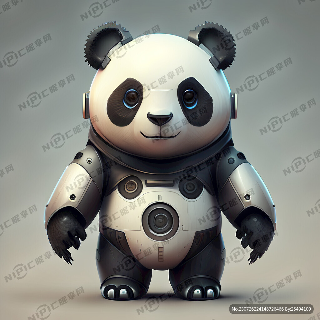 熊猫机器人吉祥物
