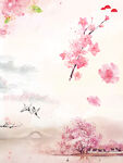  桃花背景