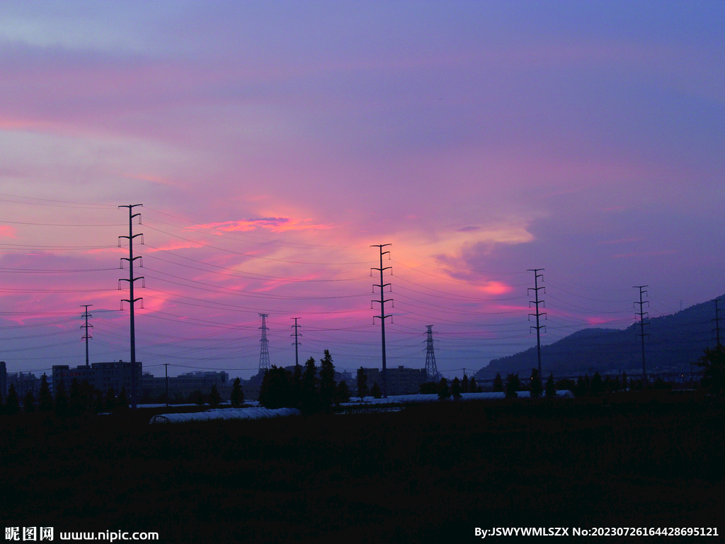 晚霞  夜景   