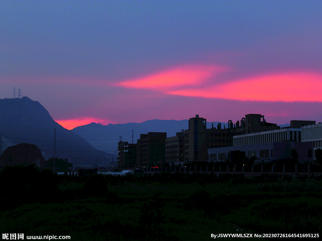 晚霞  夜景    