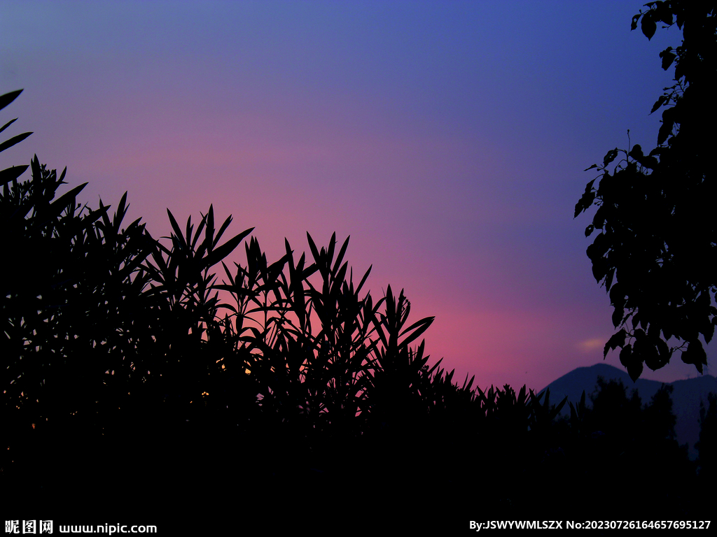 晚霞  夜景    